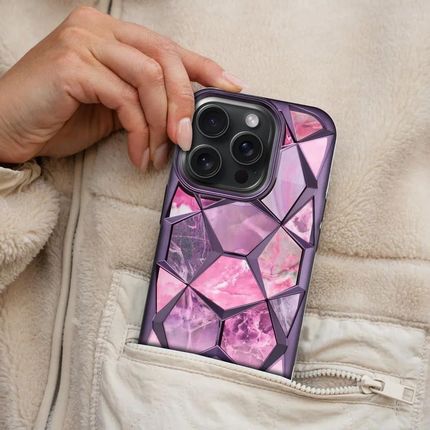 Partner Tele Etui Twinki Do Iphone 16 Pokrowiec Futerał Ochrona Geometryczny Wzór Case - zdjęcie 6