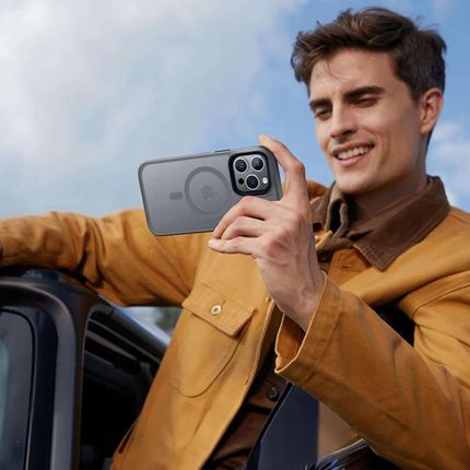 4Kom Etui Do Iphone 15 Pro Obudowa Mag Safe Case Pokrowiec Plecki Cover Matowe - zdjęcie 5