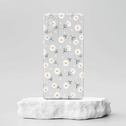 Pieceofcase Etui Przeźroczyste Z Nadrukiem Oppo Reno 4 Lite Kwiatki Stokrotki Białe - zdjęcie 5