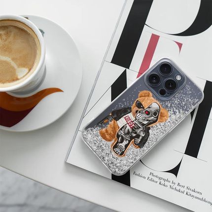 Babaco Etui Do Apple Iphone 13 Pro Max Teddy Robot 001 Płynny Brokat - zdjęcie 2