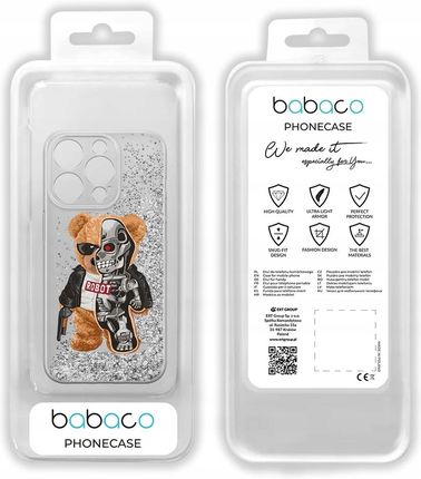 Babaco Etui Do Apple Iphone 13 Pro Max Teddy Robot 001 Płynny Brokat - zdjęcie 4