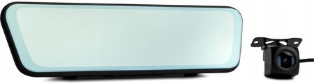 Hurtel Samochodowy Dvr911 W Lusterku Full Hd G-Sensor Z Kamerą Cofania Szary - zdjęcie 2