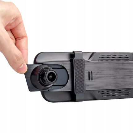 Hurtel Samochodowy Dvr911 W Lusterku Full Hd G-Sensor Z Kamerą Cofania Szary - zdjęcie 4
