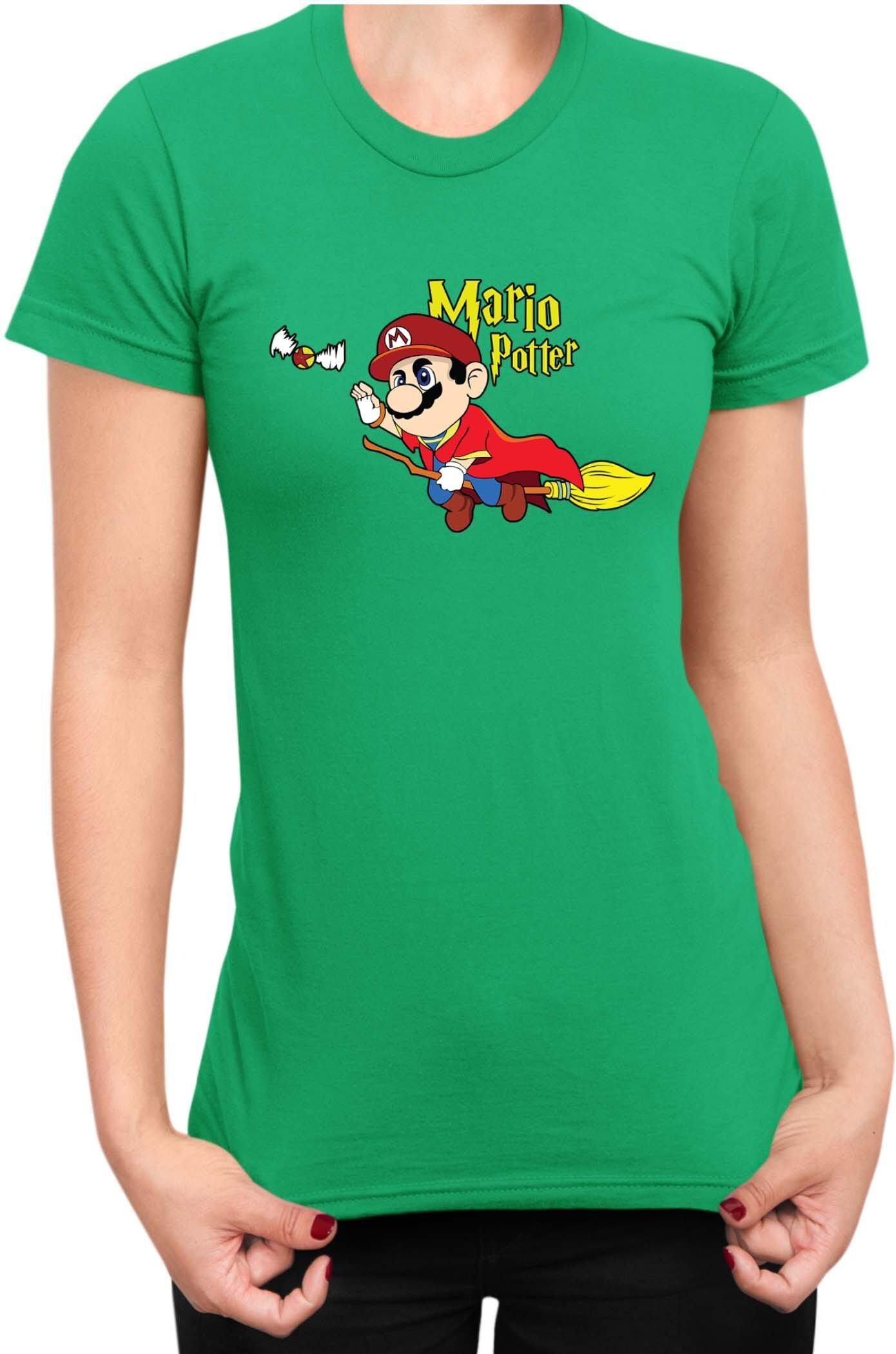 Mario Potter Koszulka Damska Super Mario Bros Luigi Bowser Lady M