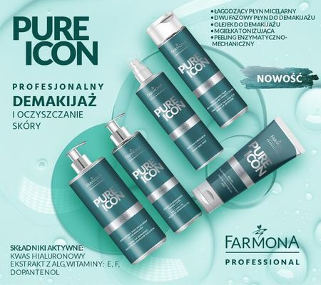 Farmona PURE ICON Dwufazowy płyn do demakijażu twarzy i oczu 250ml - zdjęcie 3