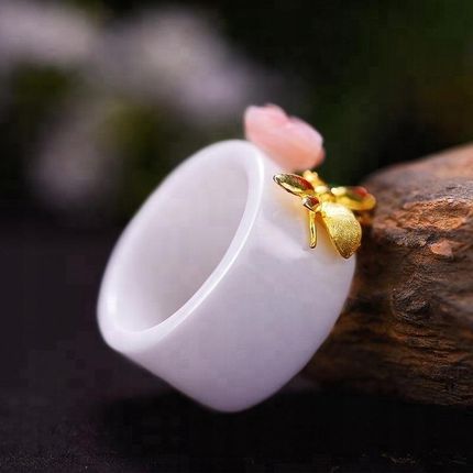 Pierścionek Ceramiczny Pierścionek Srebro r. 17 - zdjęcie 3