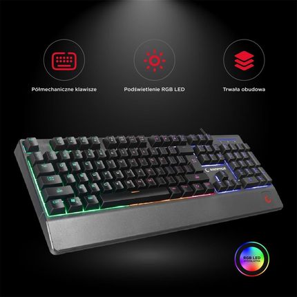Klawiatura Rampage Winner RGB (KBR34) - zdjęcie 5