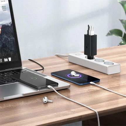 LITTE ŁADOWARKA SIECIOWA PD 2xUSB-C 1xUSB EP-T6530 65W CZARNY BULK (45) - zdjęcie 4
