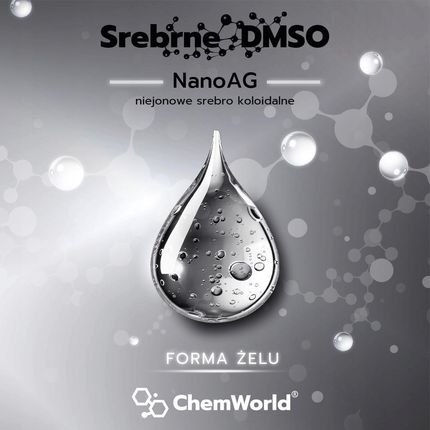 ChemWorld Żel Srebrne DMSO 70% DMSO + Srebro Koloidalne opakowanie 500ml - zdjęcie 4