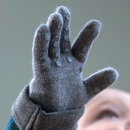 Gobabygo Antypoślizgowe Rękawiczki Ułatwiające Chwytanie Grey Melange 3 Lata - zdjęcie 6