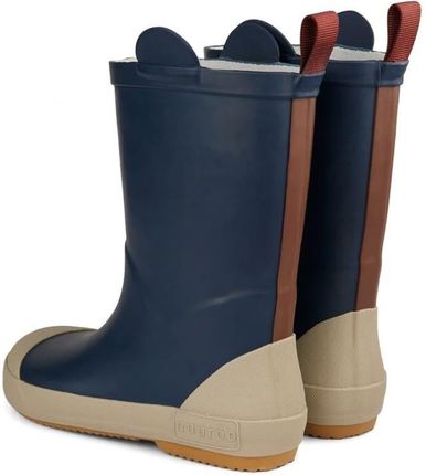 Nuuroo - Kalosze Dziecięce Z Naturalnej Gumy Animal Black Iris Roz. 25 - zdjęcie 3