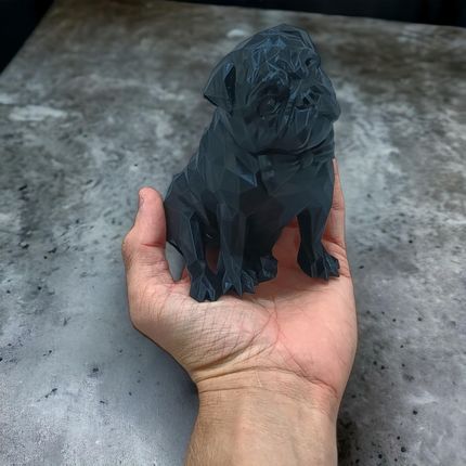 Pies, Figurka Psa Mops, The Pug - zdjęcie 2