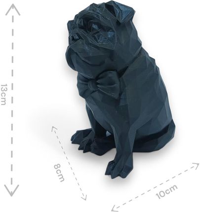 Pies, Figurka Psa Mops, The Pug - zdjęcie 3