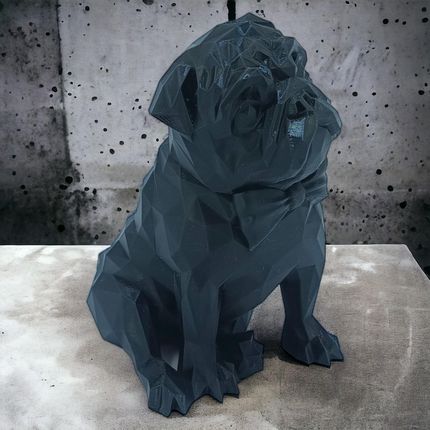 Pies, Figurka Psa Mops, The Pug - zdjęcie 5