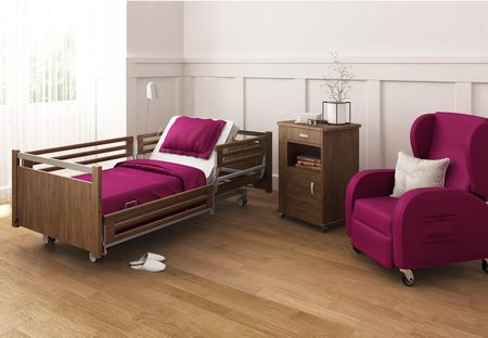 Reha-Bed Łóżko Rehabilitacyjne Leo S Z Dzielonymi Barierkami (LEO-L01-5-S) - zdjęcie 4