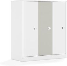 Entelo Szafa Blox Colours 110 3PP 3F3 1049x466x1165 korpus biały/2x front biały i 1x front jasny szary