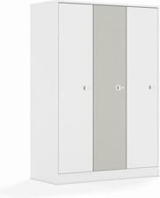 Entelo Szafa Blox Colours 110 4PP 3F4 1049x466x1517 korpus biały/2x front biały i 1x front jasny szary