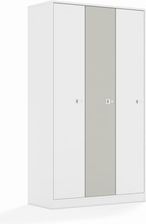 Entelo Szafa Blox Colours 110 5PP 3F5 1049x466x1869 korpus biały/2x front biały i 1x front jasny szary