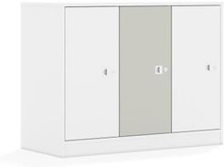 Entelo Szafa Blox Colours 110 2PP 3F2 1049x466x813 korpus biały/2x front biały i 1x front jasny szary
