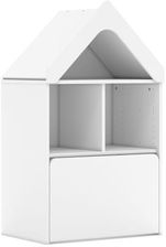 Entelo Regał Blox Base 70 2PP ze skrzynią i daszkiem 706x466x1223 korpus biały