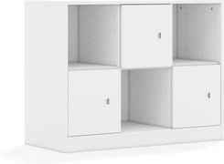 Entelo Regał Blox Base 110 2PP 3F1 1049x466x813 korpus biały/3x front biały wariant 4