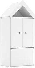 Entelo Regał Blox Base 70 3P 2F2 ze skrzynią i daszkiem 706x466x1575 korpus biały/2x front biały