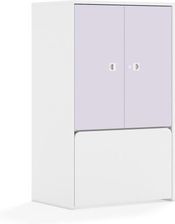 Entelo Regał Blox Colours 70 3P 2F2 ze skrzynią 706x466x1165 korpus biały/2x front pastelowy fioletowy