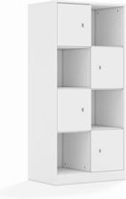 Entelo Regał Blox Base 70 4PP 4F1 706x466x1517 korpus biały/4x front biały wariant 2