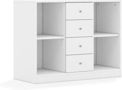 Entelo Regał Blox Base 110 2PP 4SS 1049x466x813 korpus biały/4x szuflada biała