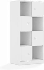 Entelo Regał Blox Base 70 4PP 4F1 706x466x1517 korpus biały/4x front biały wariant 3