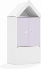 Entelo Regał Blox Colours 70 3P 2F2 ze skrzynią i daszkiem 706x466x1575 korpus biały/2x front pastelowy fioletowy