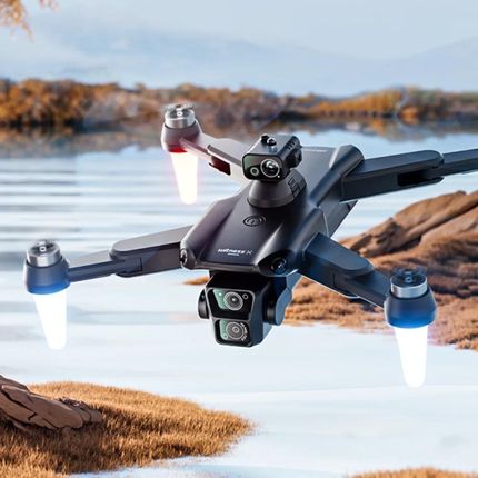 DRON F14 2 kamery UNIKANIE PRZESZKÓD silniki BEZSZCZOTKOWE 3x25min ZABAWKA - zdjęcie 6