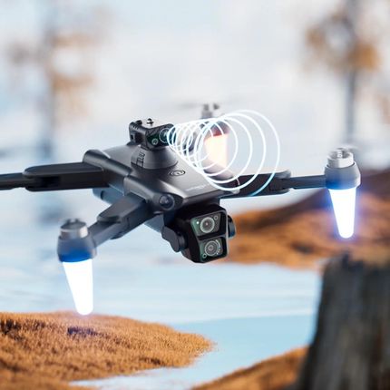 DRON F14 2 kamery UNIKANIE PRZESZKÓD silniki BEZSZCZOTKOWE 3x25min ZABAWKA - zdjęcie 4
