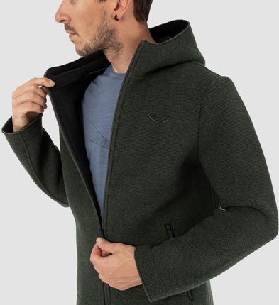 Bluza z kapturem męska Salewa SARNER zielona 00-0000026162_5280 - zdjęcie 2