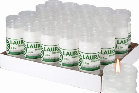 Bispol Wkłady Do Zniczy Parafinowe Laura L3 54H 24szt. - zdjęcie 2