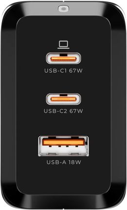 DEKO Ładowarka USB-C GaNFast Uniwersalna 3x USB 67W 65W Typ C + Kabel USB-C 100W - zdjęcie 4