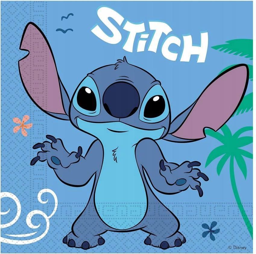 Zdjęcie Procos Serwetki Urodzinowe Stitch & Angel 20szt. - Gryfino