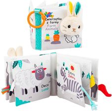 Zdjęcie Jolly Baby Ogonki Książeczka Sensoryczna Zwierzątka Z Farmy Dwujęzyczna Pol-Ang 0m+ - Łobżenica