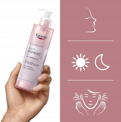 Eucerin Anti-Pigment Żel Oczyszczający Do Twarzy Z 2% Złuszczającymi Kwasami Aha 400ml - zdjęcie 4