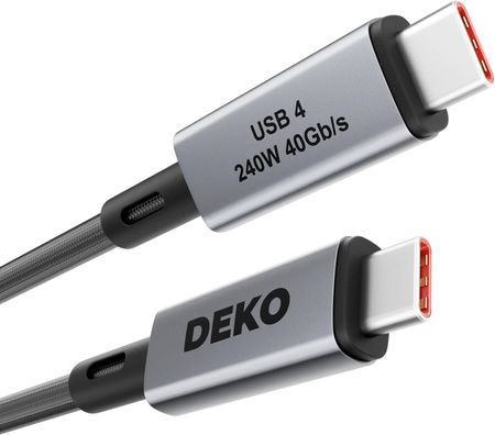 Kabel DEKO USB-C USB 4 (240W, 40 Gbps) - 0.5m - zdjęcie 2