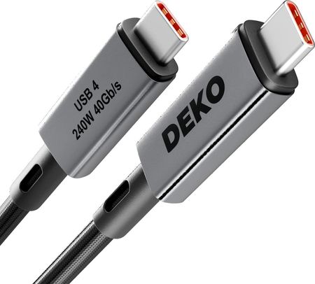 Kabel DEKO USB-C USB 4 (240W, 40 Gbps) - 0.5m - zdjęcie 6