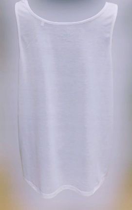 Bluzka Top Tank Gładka Biała Infinity Woman Basics r. 44 ( 2XL ) - zdjęcie 2
