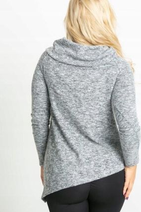 Bluzka Bluza Tunika Z Printem Kolor Szary L/XL - zdjęcie 2