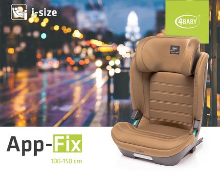 4Baby App-Fix i-Size Isofix 15-36Kg Mokka - zdjęcie 2