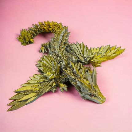 Czasnamarzenia Kryształowy Smok Ze Skrzydłami Midi 34cm Figurka Przegubowa (19B7M) - zdjęcie 6