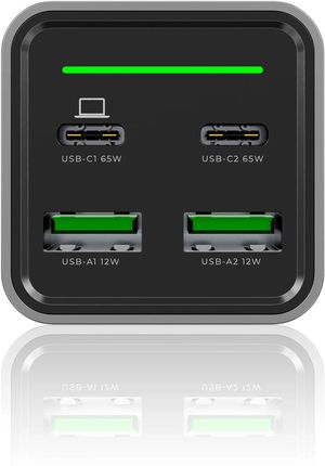 Ładowarka nabiurkowa DEKO 65W GaN Fast 2x USB-C 2x USB-A - zdjęcie 5