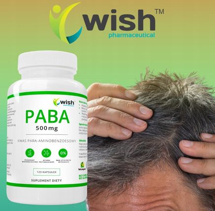 PABA 500mg ELIKSIR MŁODOŚCI 120 kapsułek Wish - zdjęcie 4