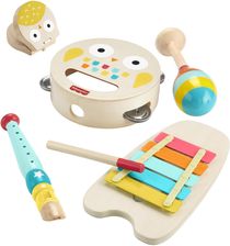 Zdjęcie Fisher-Price Drewniane instrumenty Drewniane zabawki muzyczne Zestaw HXT90 - Wałcz