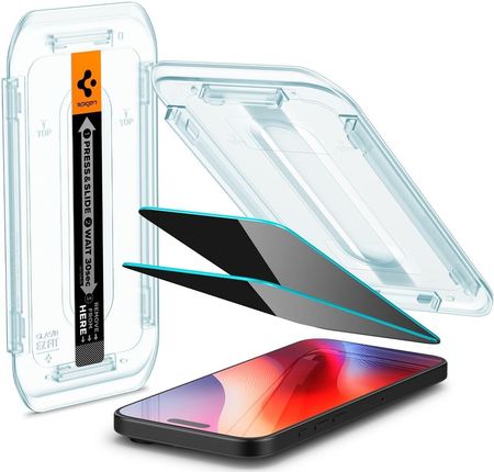 Spigen GLAS.TR ”EZ FIT” 2-pak do Apple iPhone 16 Pro Max Privacy - zdjęcie 2