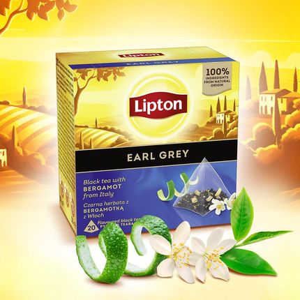 Lipton Herbata Piramidki Czarna Earl Grey 20 Torebek - zdjęcie 4